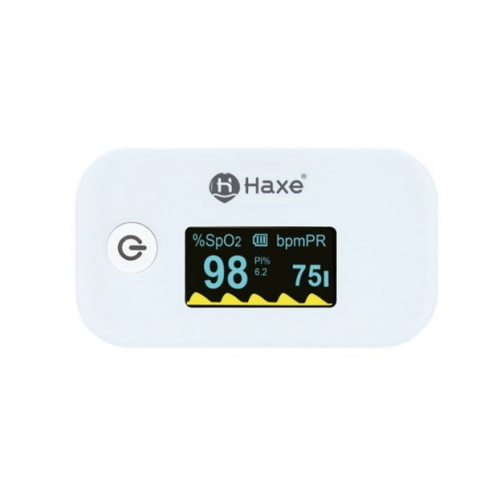 Pulsoximetru pentru deget Haxe, cu display, interval de oxigen 35 - 100 %, Alb pukika.ro [2]