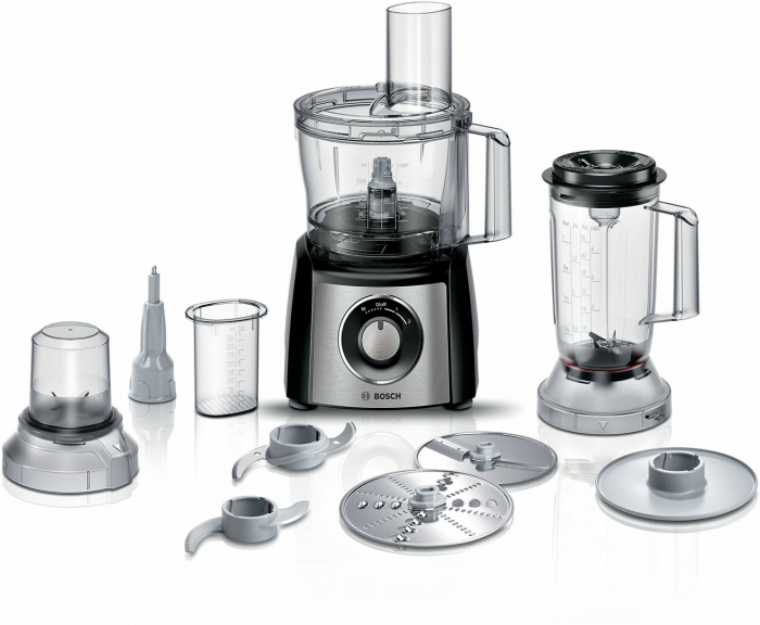 Robot de Bucătărie Bosch MCM3501M, 800 W, Bol 2.3 L, 2 Viteze, Blender, Macinare, Tocator, Negru pukika.ro [1]