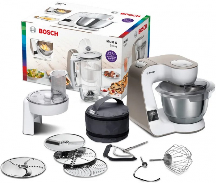 Robot de Bucătărie Bosch MUM5XW20, 1000 W, Bol 3.9L, 7 Viteze, Frământare, Mixare, Răzuire, Alb pukika.ro [2]