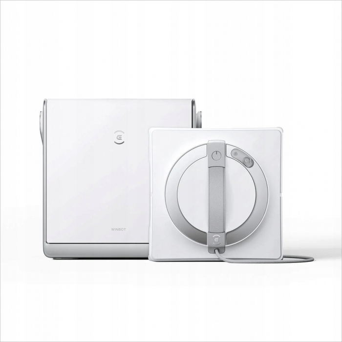 Robot de Curățare Geamuri Ecovacs Winbot W2 OMNI cu Stație OMNI, Baterie 4500 mAh, Suprapunere 5500 Pa, Detecție Margină, 63 dB, Alb pukika.ro [2]