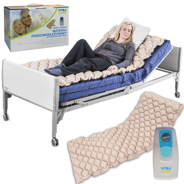 Saltea antiescare cu compresor, greutate maxima 120 Kg, PVC, Bej pukika.ro [3]