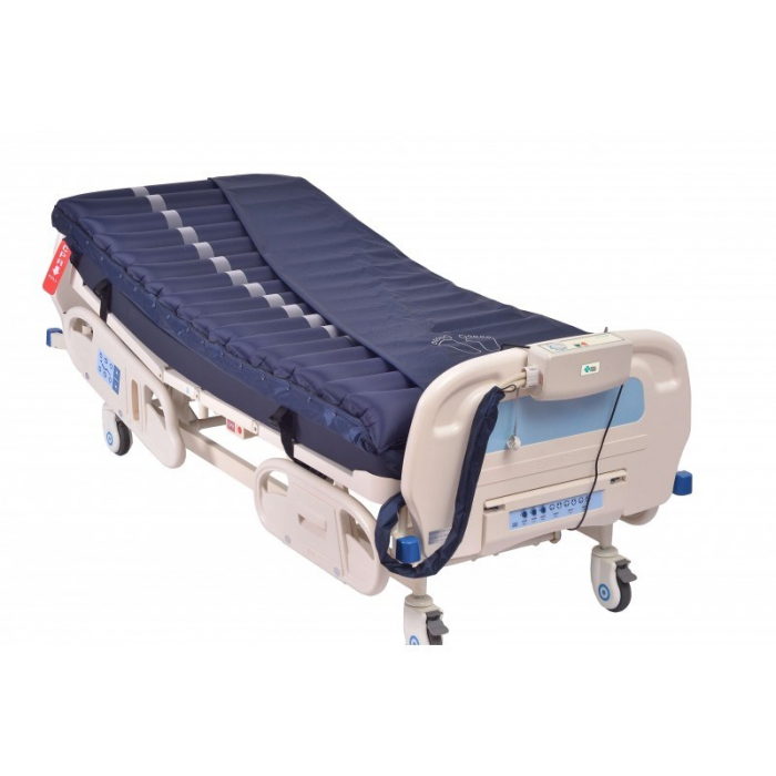 Saltea antiescare cu compresor REHA FUND, 17 camere, greutate maxima 160 Kg, PVC, Albastru pukika.ro [2]