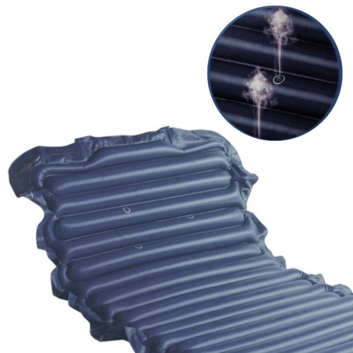 Saltea pneumatică antiescare cu pompă MDH, din PVC, greutate maxima 130 Kg, Albastru pukika.ro [2]