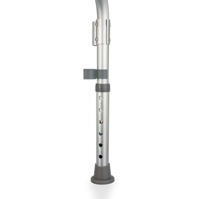 Scaun de baie cu spatar, inaltime reglabila, greutate maxima 136 Kg, Alb/Gri pukika.ro [4]