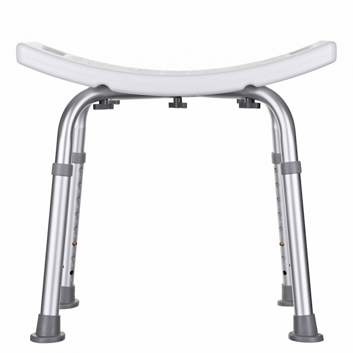 Scaun de baie dreptunghiular ActionMed, 4 picioare, inaltime ajustabila, greutate maxima 110 Kg, Alb/Gri pukika.ro [2]