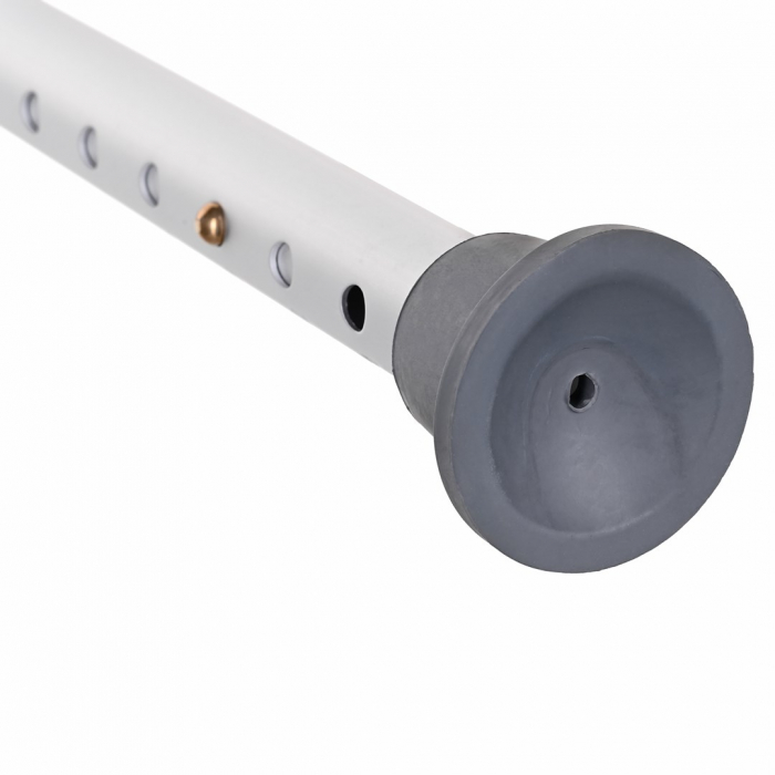 Scaun de baie rotund ActionMed, 4 picioare, inaltime ajustabila, greutate maxima 110 Kg, Alb/Gri pukika.ro [2]