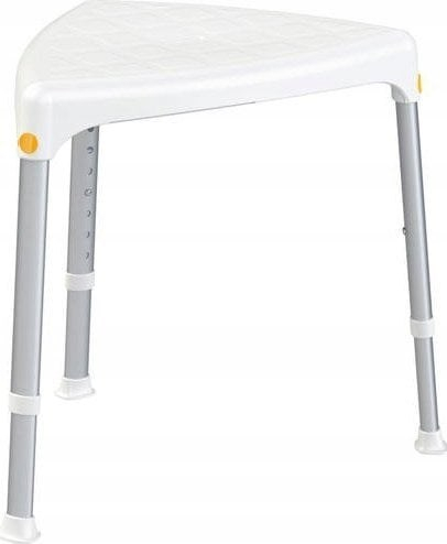 Scaun de baie triunghiular, cu inaltime reglabila, greutate maxima 150 Kg, Alb/Gri pukika.ro [5]