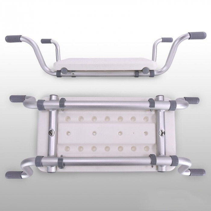 Scaun pentru cada, latime ajustabila, greutate maxima 150 Kg, Alb/Gri pukika.ro [4]