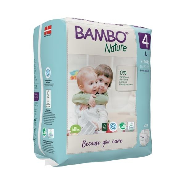 Scutece Bambo Nature, Eco-Friendly, Marimea 4, 7-14 kg, 24 bucati [3]