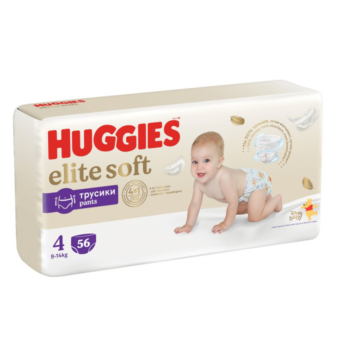 Scutece Chilotel Huggies Elite Soft Pants Giga, Marimea 4, 9-14 kg, 56 bucati [1]