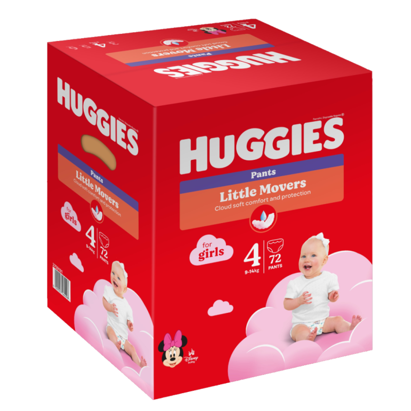 Scutece chilotel Huggies Pants, Girl, Marimea 4, 9-14 kg, 72 bucati [1]