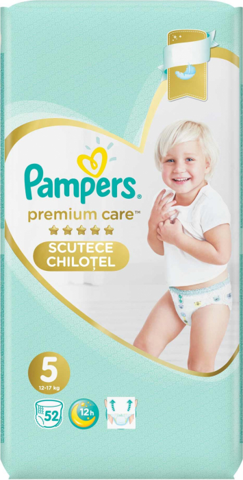 Scutece-chilotel Pampers Premium Care Pants  Mega Box, Marimea 5, 12-17kg, 52 bucati [1]