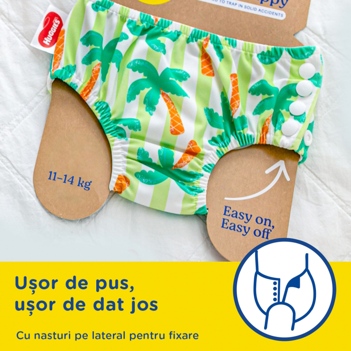 Scutece chilotel refolosibili pentru apa Huggies Little Swimmers Tropical , Marimea 3-4, 1 bucata [5]