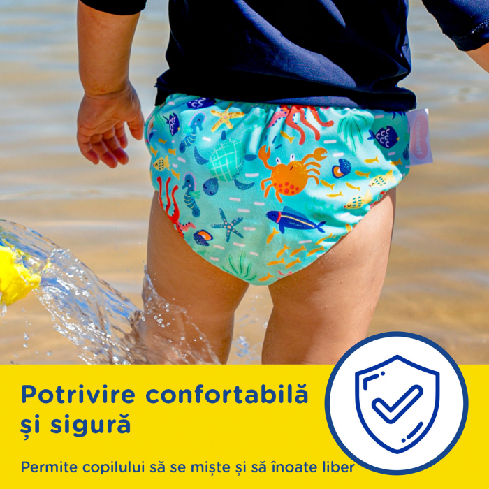 Scutece chilotel refolosibili pentru apa Huggies Little Swimmers UnderSea, Marimea 5-6, 1 bucata [4]