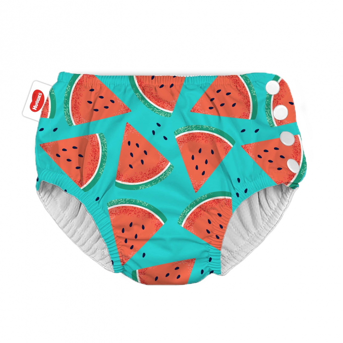 Scutece chilotel refolosibili pentru apa Huggies Little Swimmers Watermelon, Marimea 2-3, 1 bucata [3]