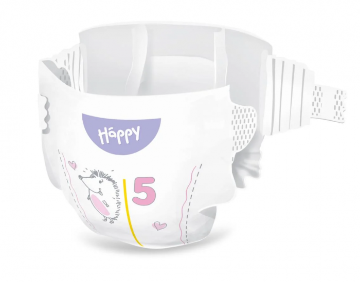 Scutece copii Happy Soft & Delicate Junior,Nr.5,11-18 kg,38 buc [2]