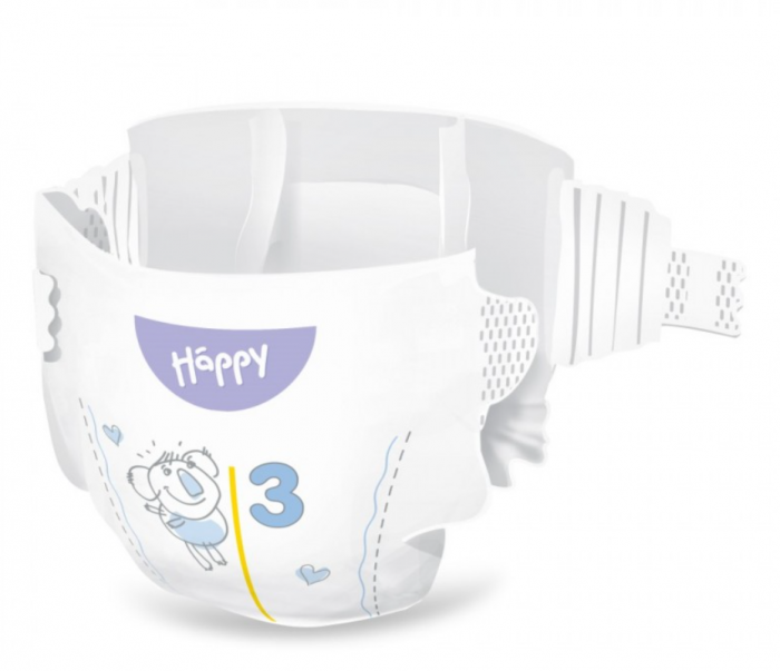 Scutece copii Happy Soft Delicate Midi, Nr3, 5-9 kg, 16 buc [2]