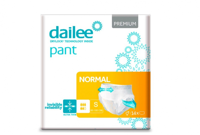 Scutece Incontinenta pentru adulti Tip Chilot DAILEE Pants Adult Premium Air Tubes 5 Picaturi, S 60 - 100 cm, 14 bucati [1]