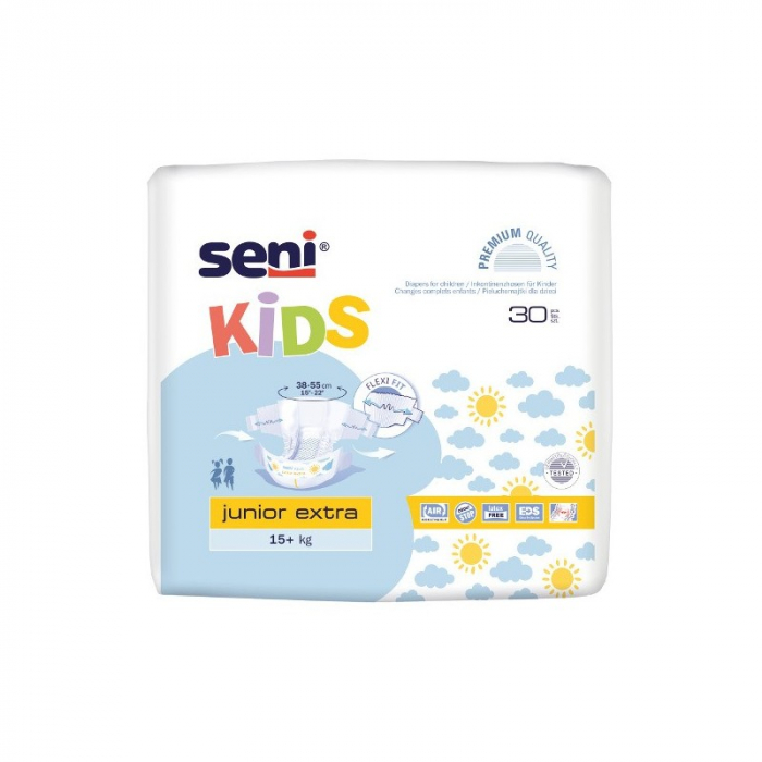 Scutece Copii Seni Kids Junior Extra 15+ Kg 30 Bucati pukika.ro [2]