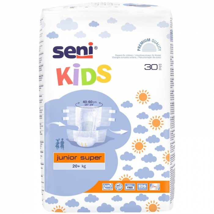 Scutece Copii Seni Kids Junior Super 20+ Kg 30 Bucati pukika.ro [2]