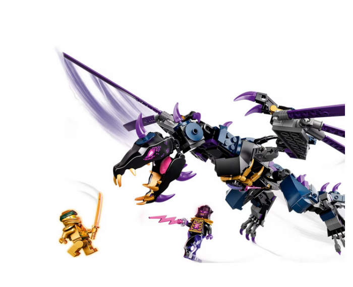 Set de constructie, LEGO®, Plastic, Ninjago 71742 Dragonul Domnului Intuneric, 372 piese, 7+, Multicolor [4]