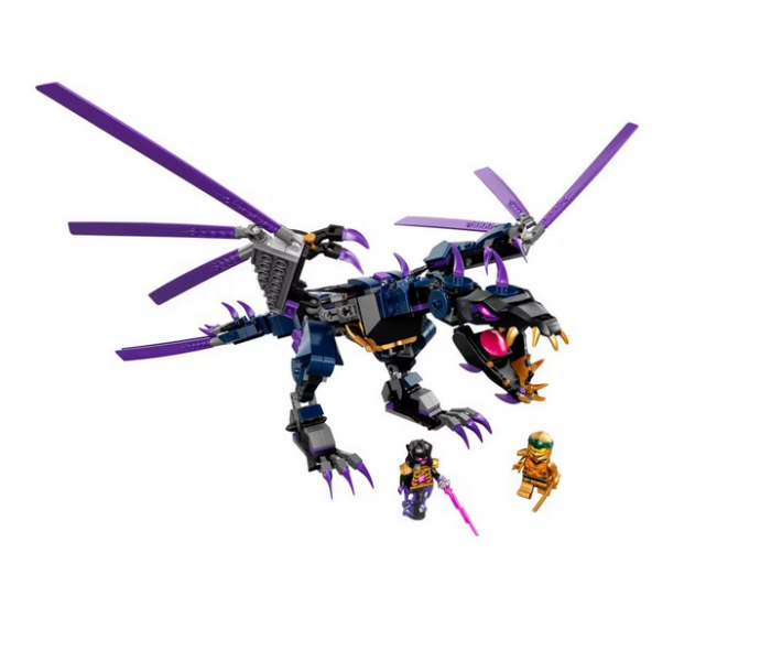 Set de constructie, LEGO®, Plastic, Ninjago 71742 Dragonul Domnului Intuneric, 372 piese, 7+, Multicolor [5]