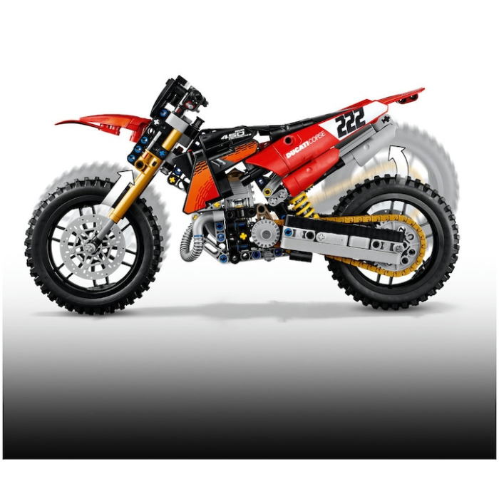 Set de constructie LEGO® Technic Motocicleta Ducati Desmo450 MX, versiunea de uzina 42238, 457 piese [3]