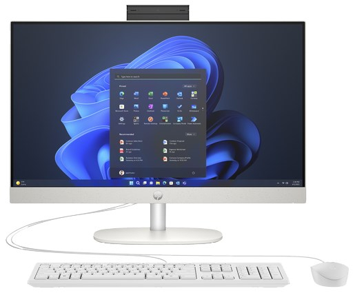 Sistem All In one PC HP ProOne 240 G10, 23.8" Full HD, Intel® Core™ i5 1334U pana la 4.6 GHz, 8 GB RAM DDR4 3200, 512 GB SSD, Intel Iris Xᵉ Graphics, Windows 11 Pro, White [1]