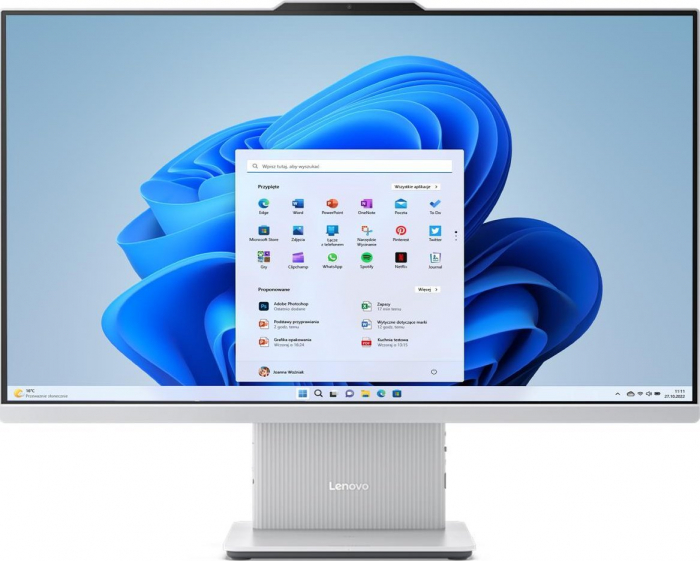 Sistem All In one PC Lenovo IdeaCentre AIO, 27" Full HD, Intel® Core™ i5 13420H pana la 4.6 GHz, 16 GB RAM DDR5 5200, 512 GB SSD, Intel® UHD Graphics, Harman Kardon, Windows 11 Home, Cloud Grey [2]