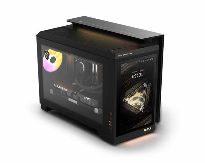 Sistem Desktop PC Gaming MSI MEG Vision X AI, Intel® Core™ Ultra 7 265K pana la 5.5 GHz, 32 GB RAM DDR5, 2 TB SSD, NVIDIA® GeForce® RTX 5080 16 GB, Windows 11 Home, Black [3]