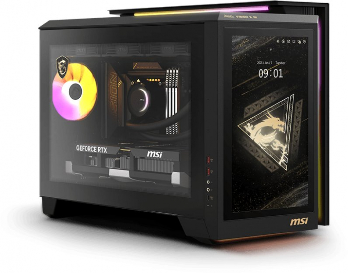 Sistem Desktop PC Gaming MSI MEG Vision X AI, Intel® Core™ Ultra 9 285K pana la 5.7 GHz, 64 GB RAM DDR5 5600, 2 TB SSD, NVIDIA® GeForce® RTX 5090 32 GB, Windows 11 Home, Black [6]