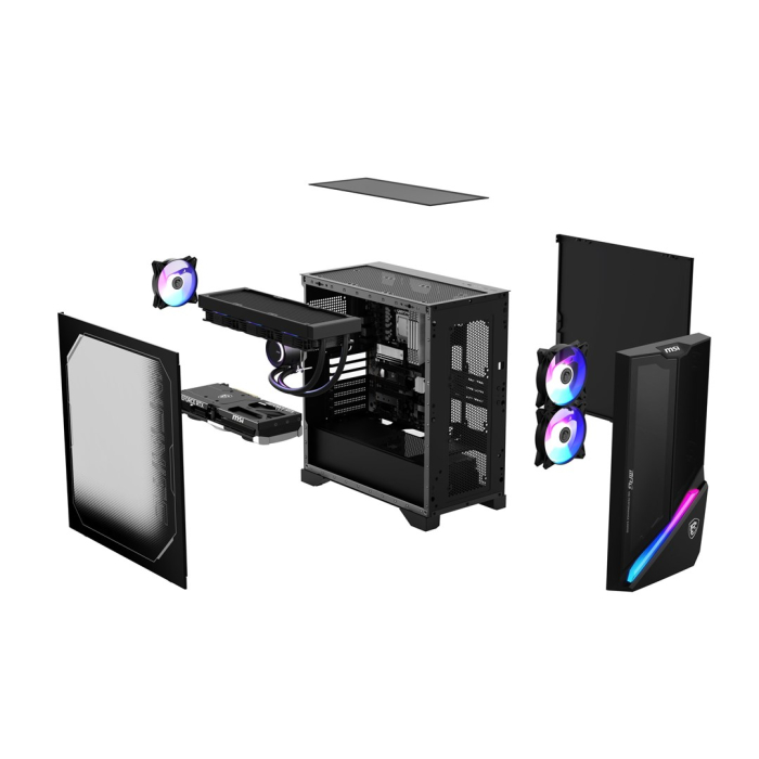 Sistem Desktop PC Gaming MSI MPG Infinite X3 AI, Intel® Core™ Ultra 9 285K pana la 5.5 GHz, 64 GB RAM DDR5 5600, 1 TB SSD, NVIDIA® GeForce® RTX 5090 32 GB, Windows 11 Home, Black [8]