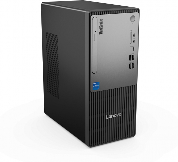Sistem Desktop PC Lenovo ThinkCentre neo 50t, Intel® Core™ i5 14100 pana la 4.7 GHz, 8 GB RAM DDR5 4800, 512 GB SSD, Intel® UHD Graphics 730, Windows 11 Pro, Grey [2]