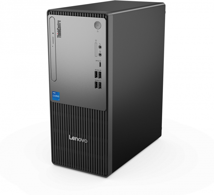 Sistem Desktop PC Lenovo ThinkCentre neo 50t, Intel® Core™ i5 14400 pana la 4.7 GHz, 16 GB RAM DDR5 4800, 512 GB SSD, Intel® UHD Graphics 730, Windows 11 Pro, Black [1]