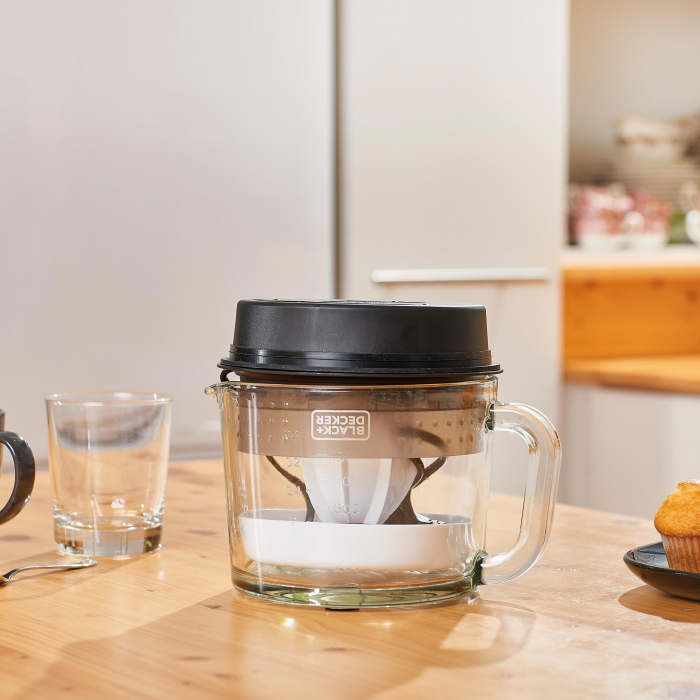 Storcător Citrice Electric Black+Decker BXCJ30E (ES9240070B), 30 W, 1 L, 2 Conuri, Filtru Reglabil, Negru pukika.ro [8]