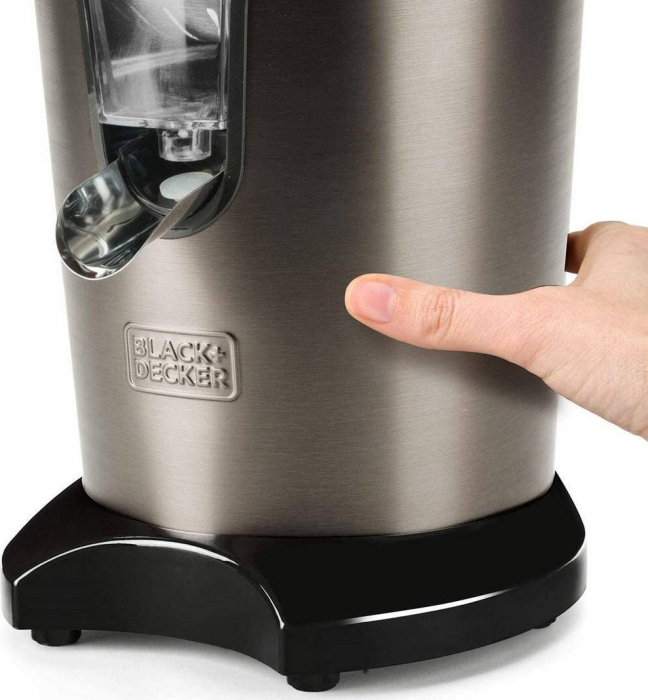 Storcător Citrice Electric Profesionist Black+Decker BXCJ350E (ES9240080B), 350 W, Conuri Reversibile, Filtru Reglabil, 650 ml, Negru pukika.ro [5]