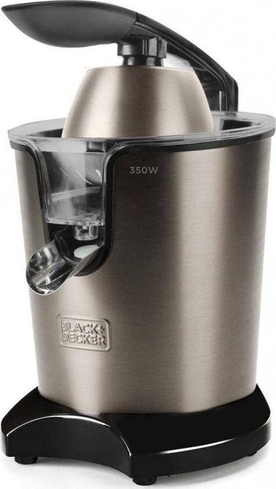 Storcător Citrice Electric Profesionist Black+Decker BXCJ350E (ES9240080B), 350 W, Conuri Reversibile, Filtru Reglabil, 650 ml, Negru pukika.ro [1]
