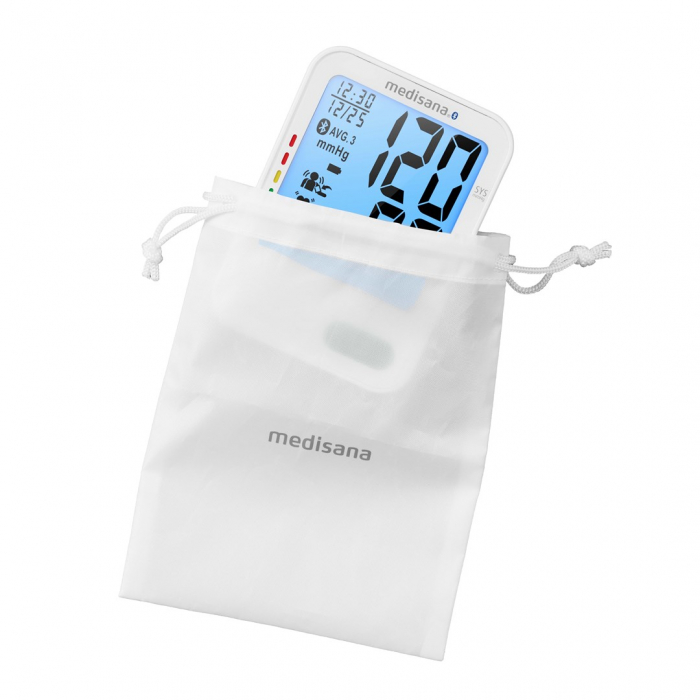 Tensiometru automat Medisana de brat, cu afisaj si Bluetooth, masurarea tensiunii arteriale si a pulsului, Alb pukika.ro [3]