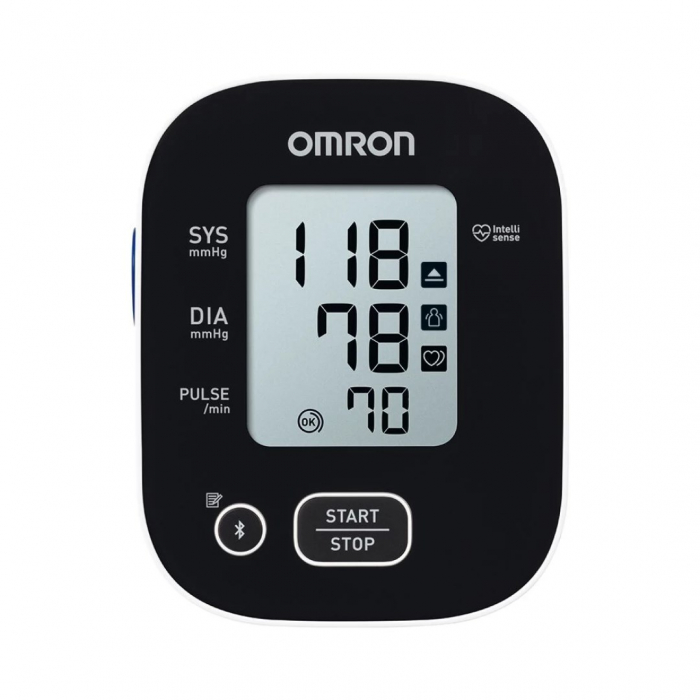 Tensiometru automat Omron M2 pentru brat, masurarea tensiunii arteriale si a pulsului, cu afisaj digital, Negru pukika.ro [2]