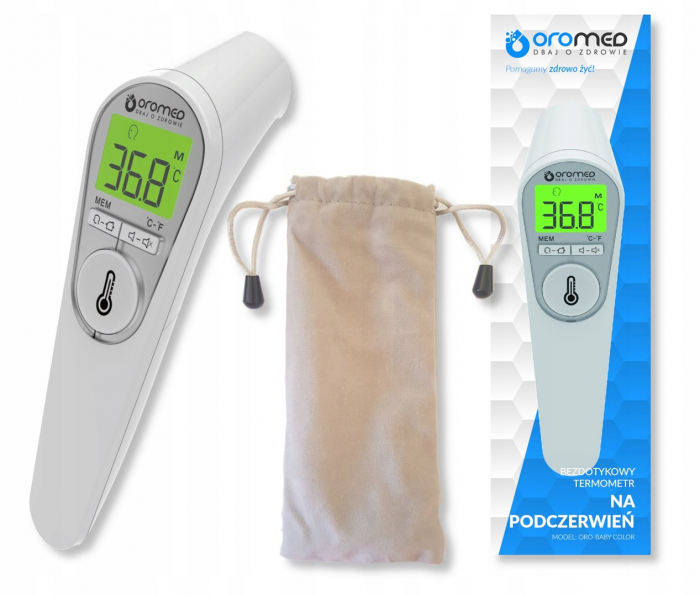 Termometru Oromed ORO-BABY Digital, cu Infrarosii, Non-Contact, Alb pukika.ro [3]