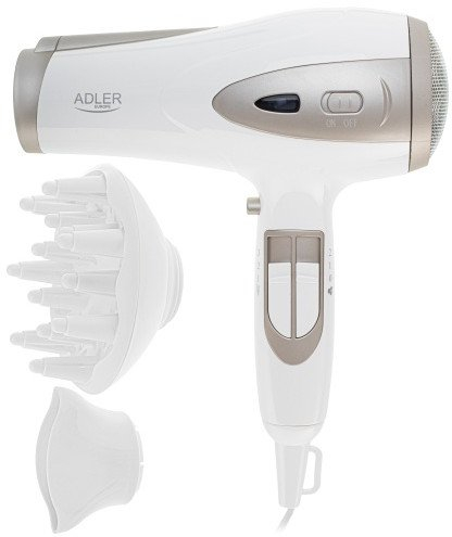 Uscător de Păr ADLER AD, 2400 W, 2 viteze, 3 trepte temperatură, ionizare, Alb pukika.ro [4]