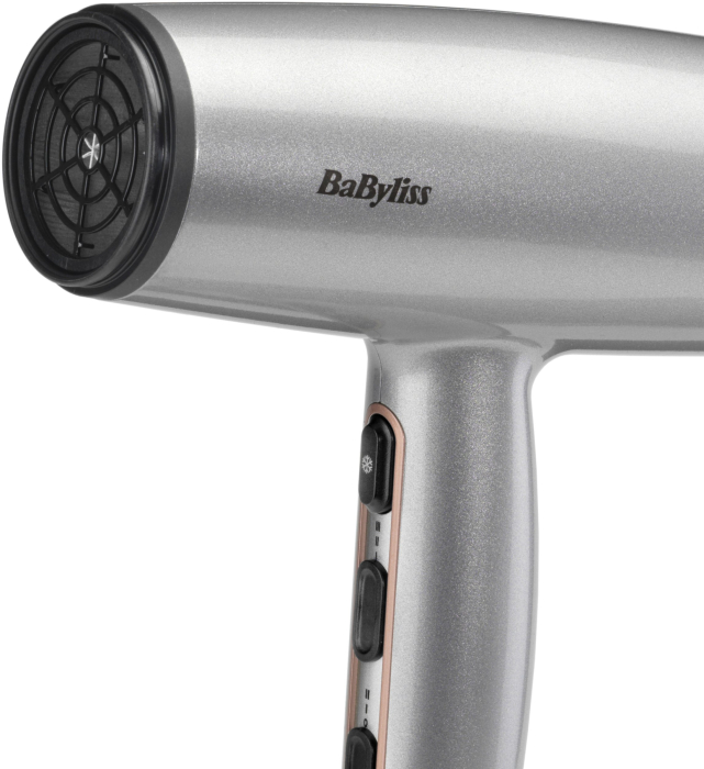 Uscător de Păr BaByliss Cosmos, 2100 W, 2 viteze, 3 trepte temperatură, difuzor, Gri pukika.ro [7]