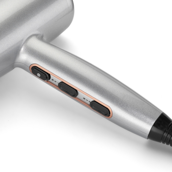Uscător de Păr BaByliss Cosmos, 2100 W, 2 viteze, 3 trepte temperatură, difuzor, Gri pukika.ro [5]