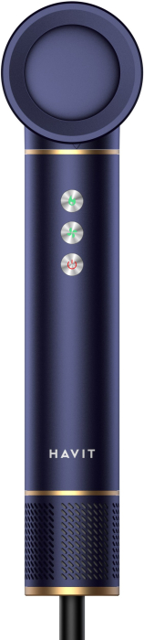 Uscător de Păr Havit HD634-EU, 1300 W, 3 trepte temperatură, 3 viteze, difuzor, Albastru pukika.ro [2]