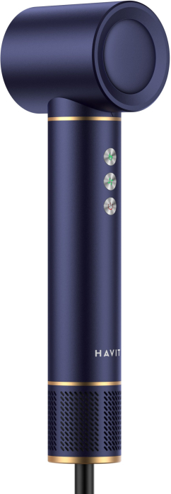 Uscător de Păr Havit HD634-EU, 1300 W, 3 trepte temperatură, 3 viteze, difuzor, Albastru pukika.ro [3]