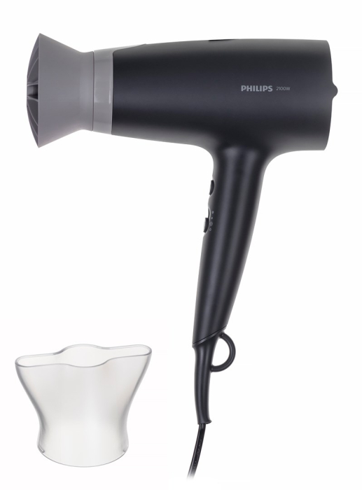 Uscător de Păr Philips, 2100 W, 6 viteze, 6 trepte temperatură, ionizare, Gri pukika.ro [2]