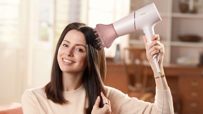 Uscător de Păr Philips, 2300 W, 6 viteze, 6 trepte temperatură, difuzor, Roz pukika.ro [7]