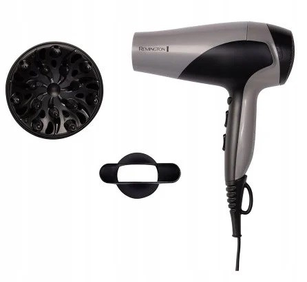 Uscător de Păr REMINGTON D3190S, 2200 W, 3 trepte temperatură, 2 viteze, difuzor, Negru pukika.ro [3]