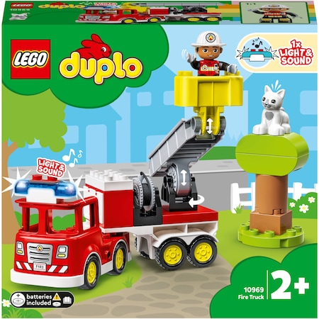 Jocuri si Jucarii - 10969 LEGO® DUPLO® - Camion de pompieri pentru salvare, 21 piese