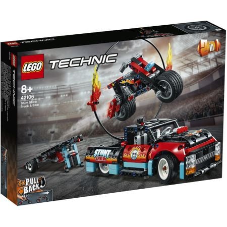 Seturi LEGO - LEGO® Technic - Camion si motocicleta pentru cascadorii 42106